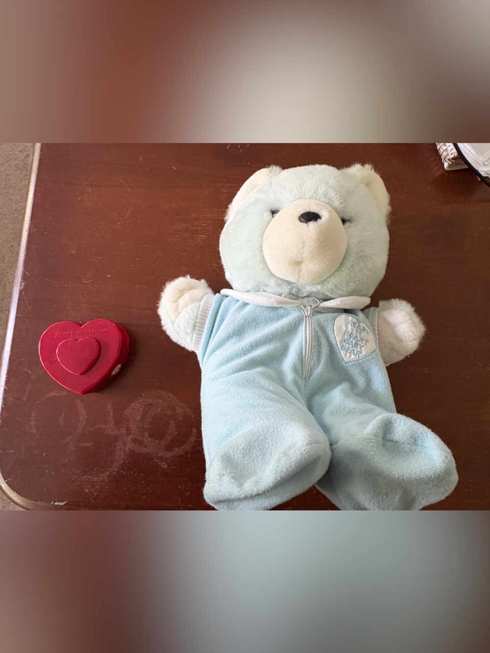 Vintage 1980s heart to heart baby bear